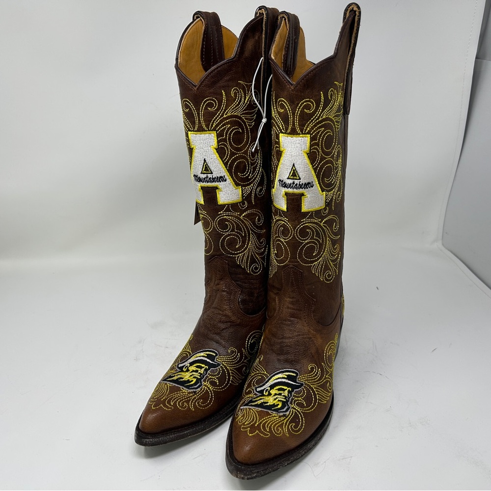 Gameday boots Appalachian State Mountaineers  Leather Cowboy Boot university
